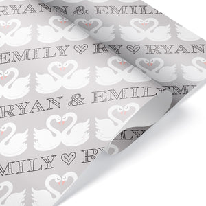 Wedding Wrapping Paper Personalized Gift Wrap Mr & Mrs Last Name, Bridal  Shower Wrapping Paper Gift Wrap, Bride and Groom Wrapping Paper 