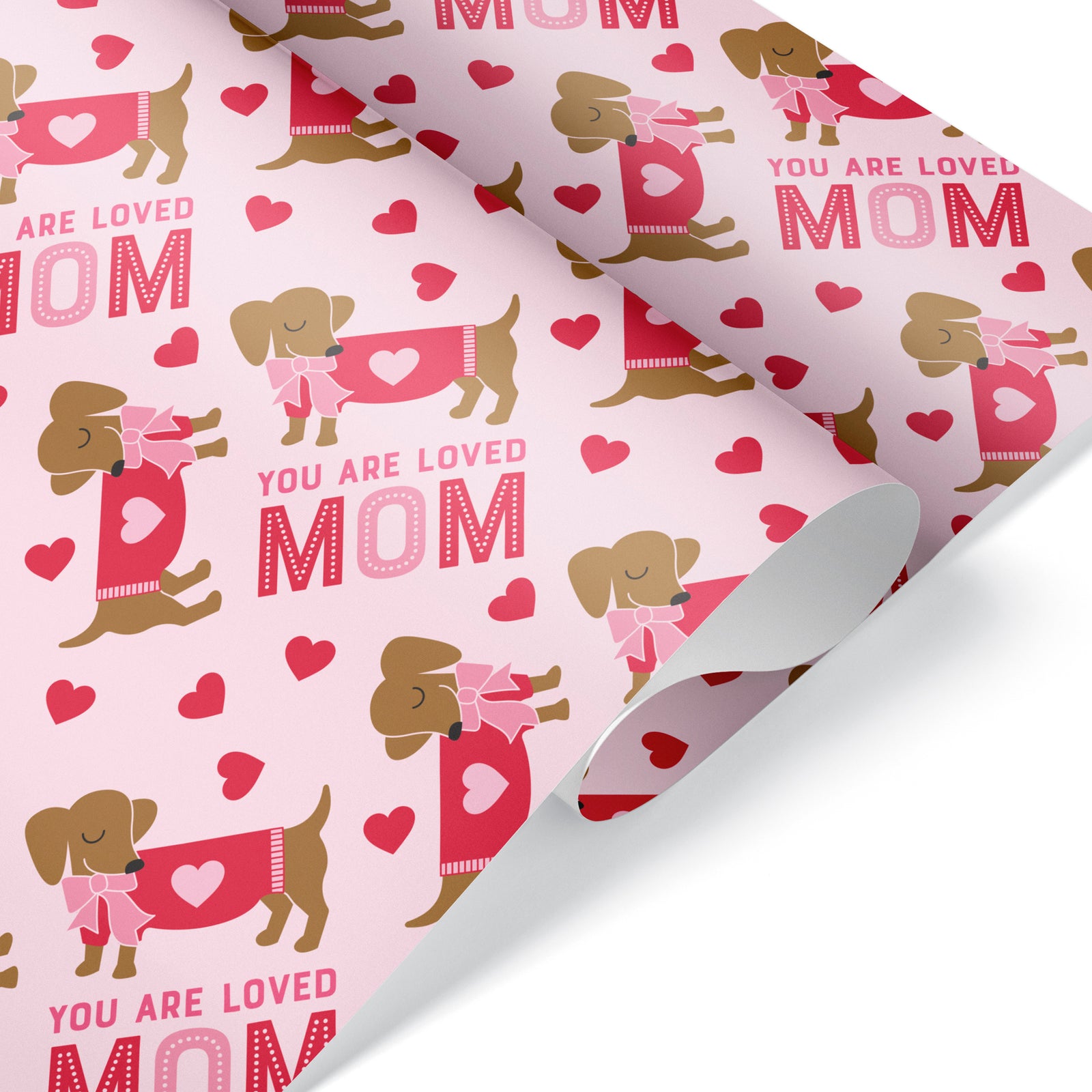 Wrapping Paper - Dog Valentine (Personalized) - Graphic Spaces
