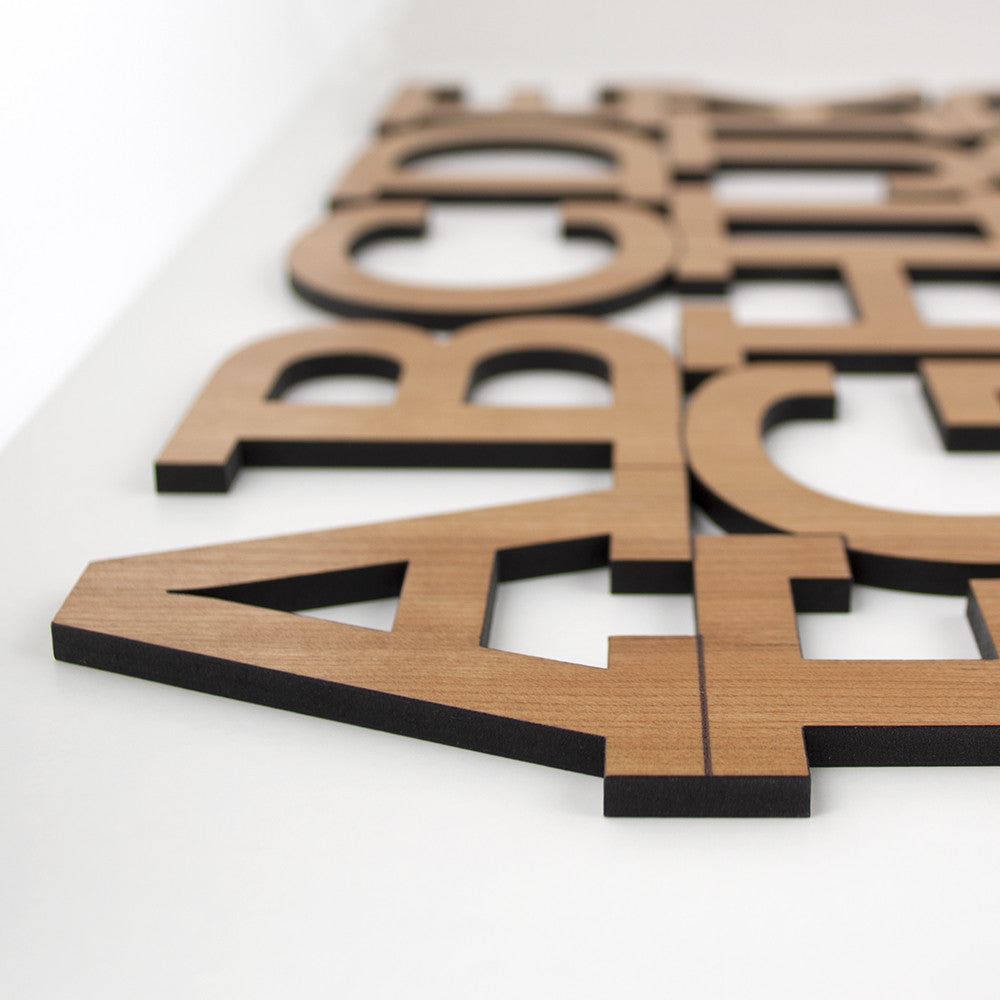 Alphabet Wooden Wall Hanging