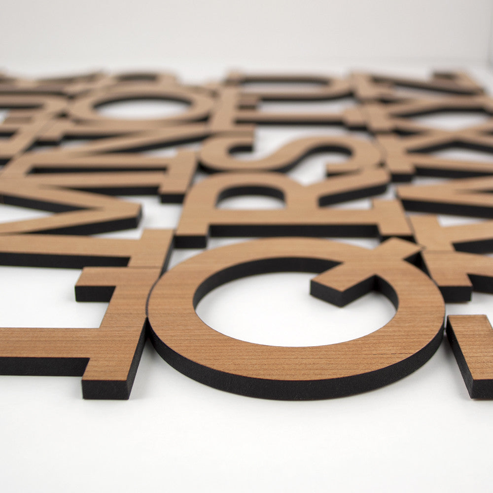 Alphabet Wooden Wall Hanging