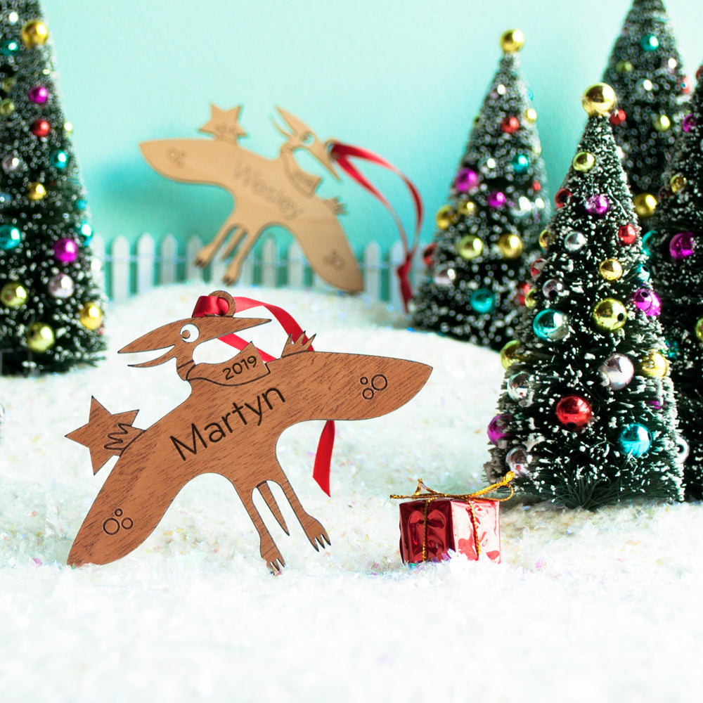 dinosaur Christmas ornament personalized pterodactyl 