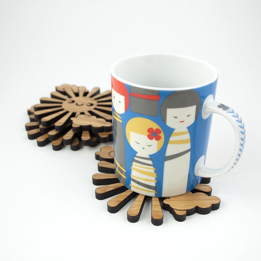 Sun Bamboo Coasters